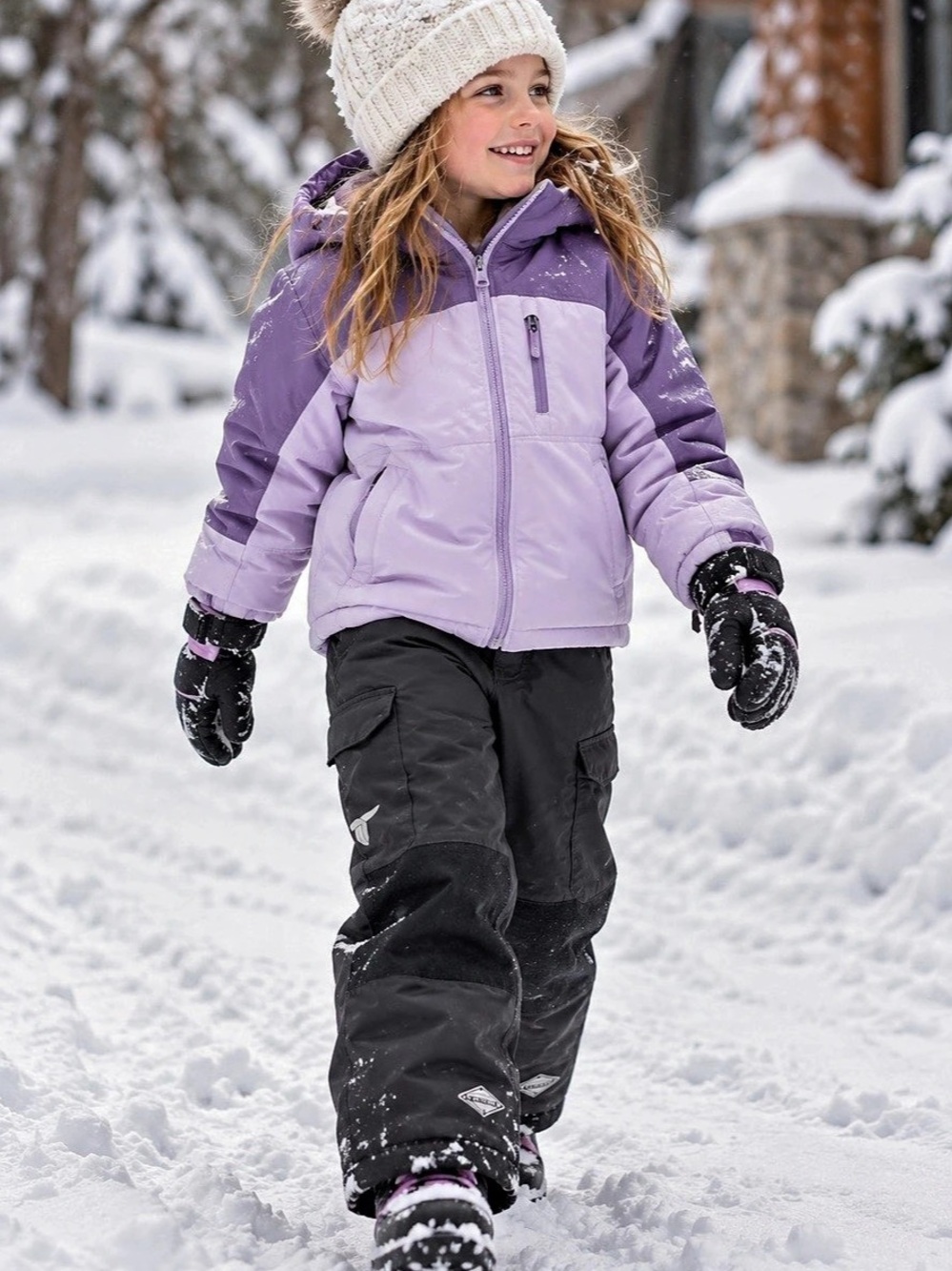 Columbia Titanium Omni-Heat snow pants Girls Small Black Snow Pants